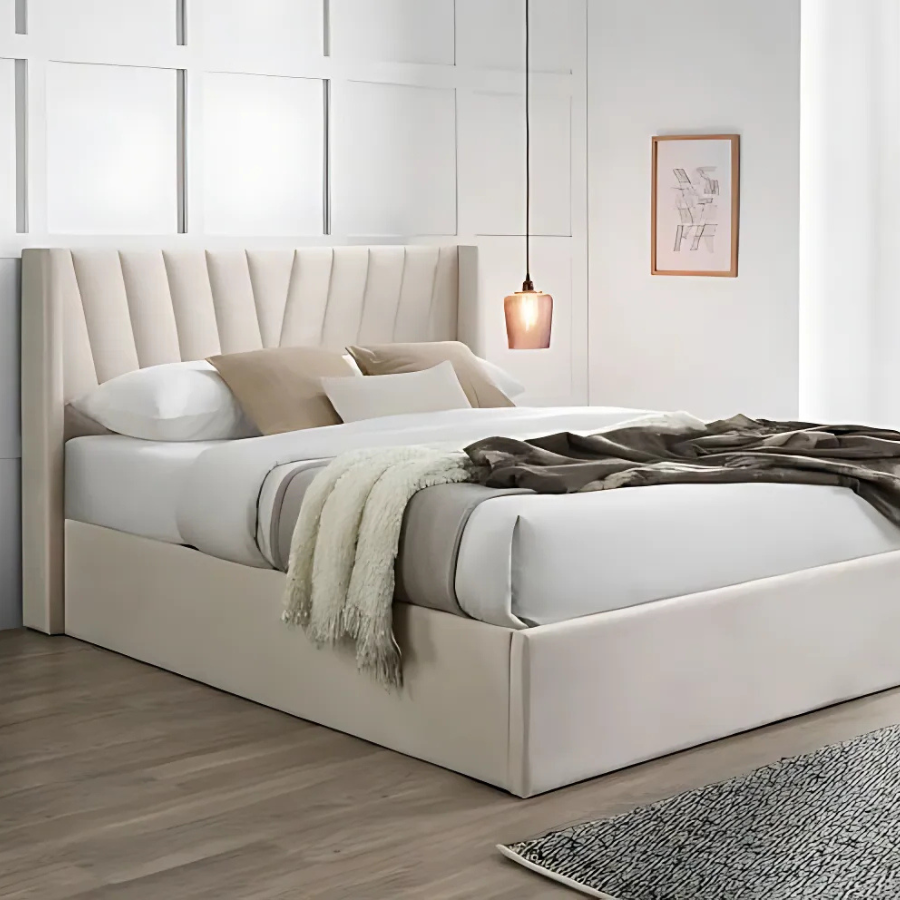 Brookes Ottoman Bed With Wing Headboard